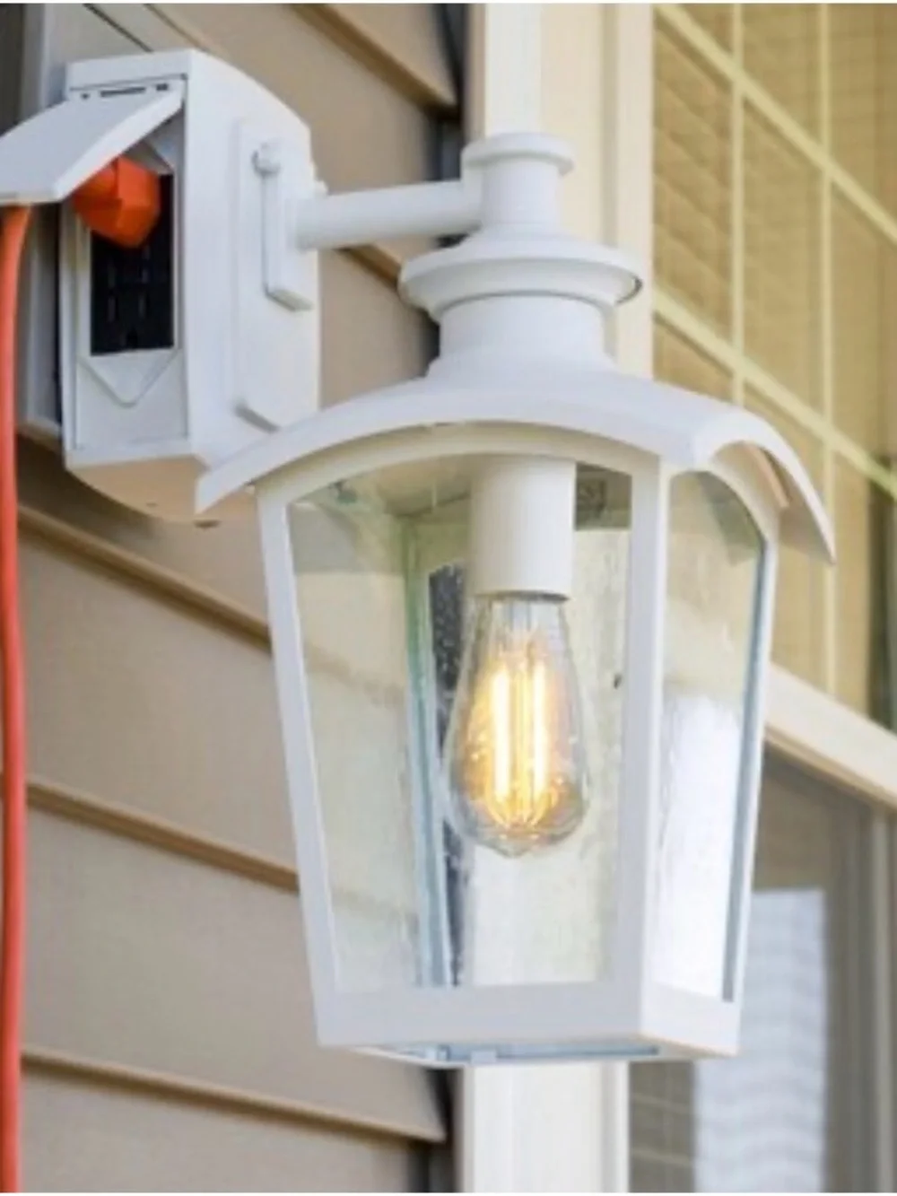 Home Luminaire 31856 Spence 1-Light Outdoor Wall Lantern with Seeded Glass